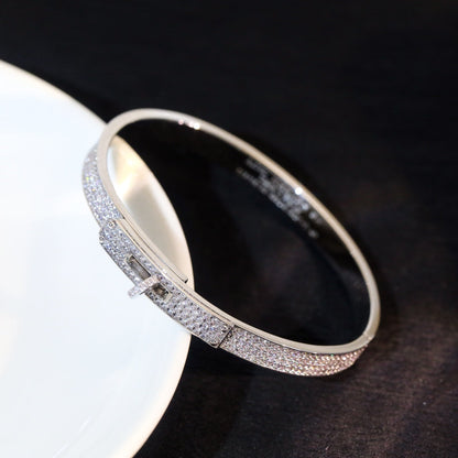 [⭐Aura]KELLY BRACELET DIAMOND PAVED