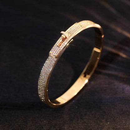 [⭐Aura]KELLY BRACELET DIAMOND PAVED