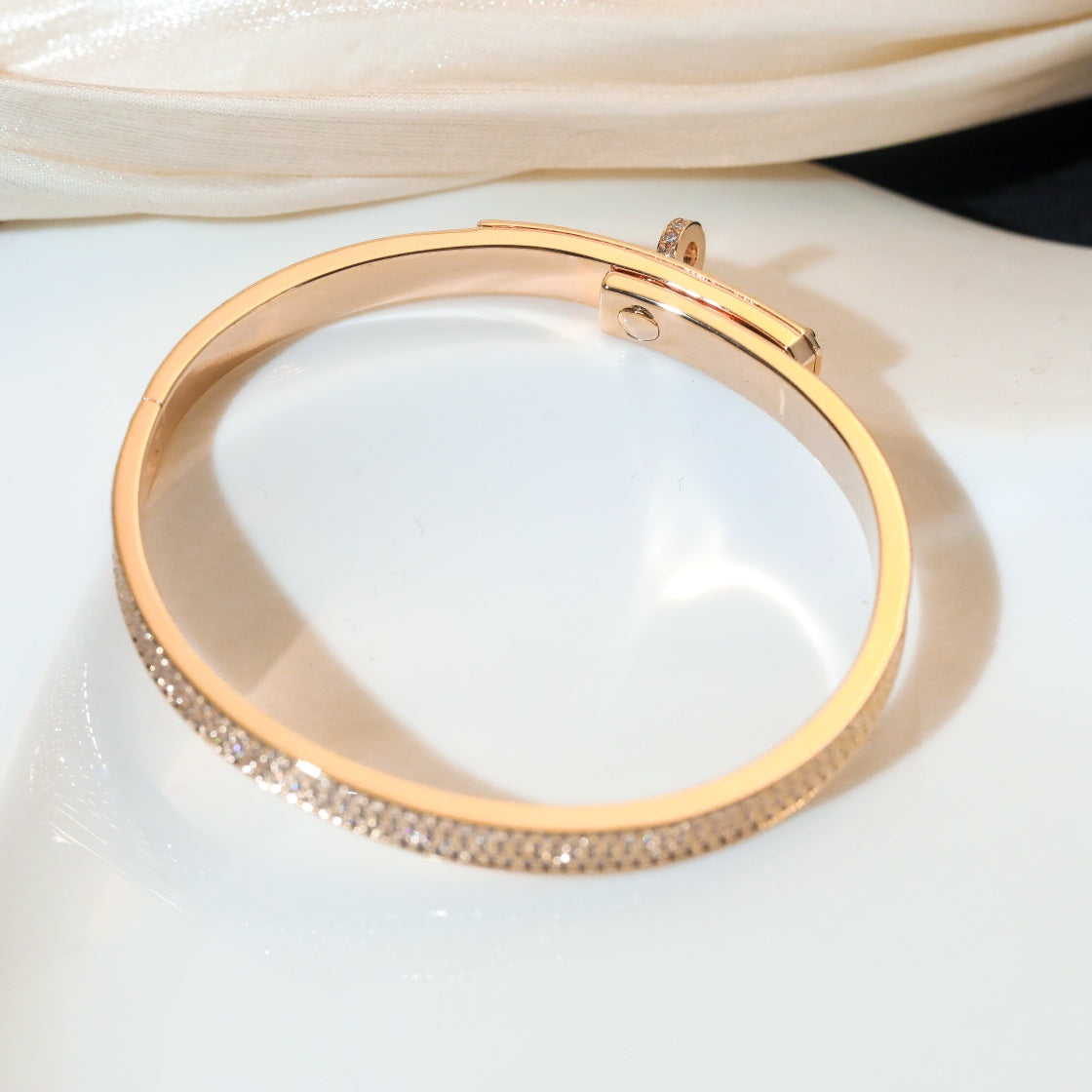 [⭐Aura]KELLY BRACELET DIAMOND PAVED