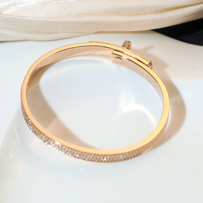 [⭐Aura]KELLY BRACELET DIAMOND PAVED