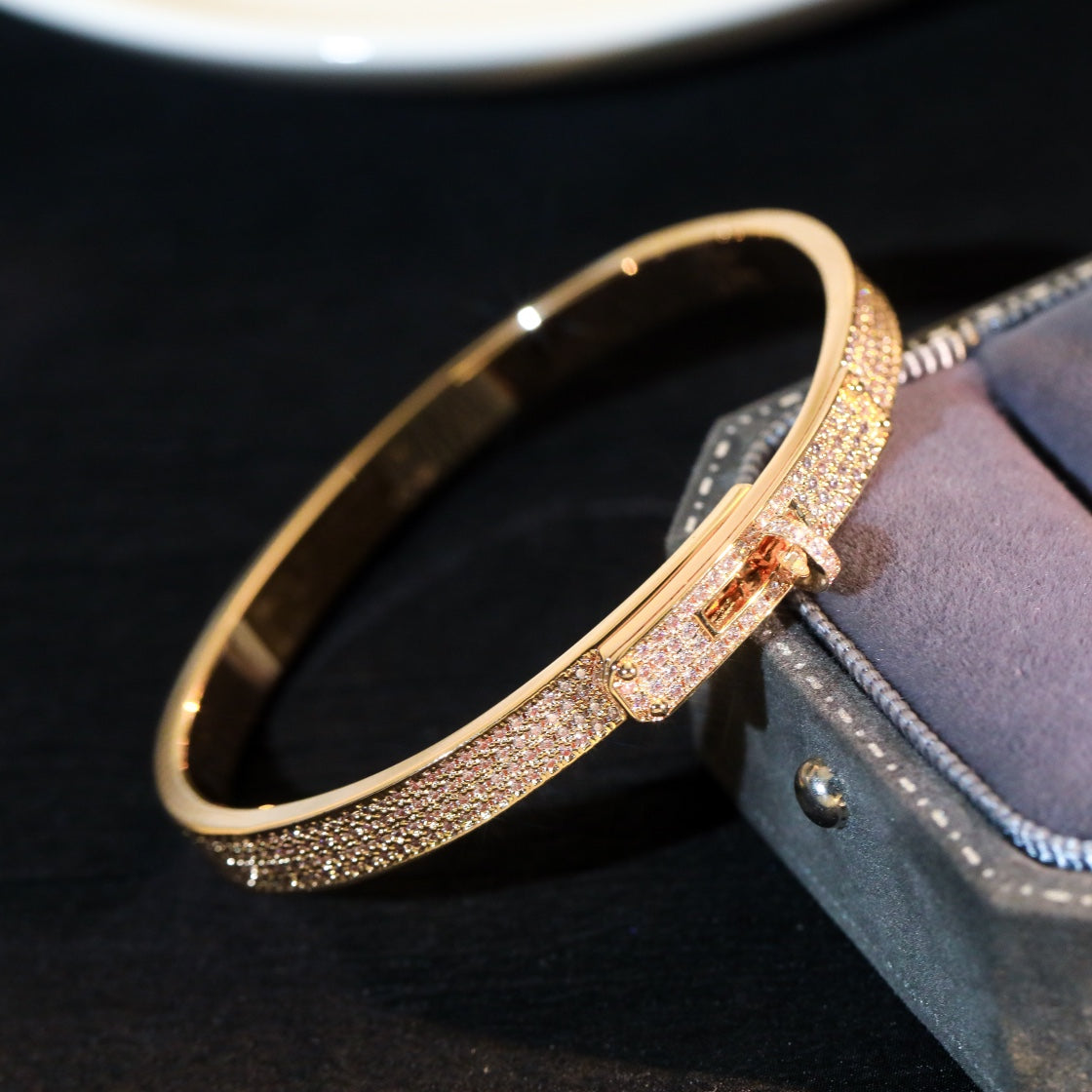 [⭐Aura]KELLY BRACELET DIAMOND PAVED