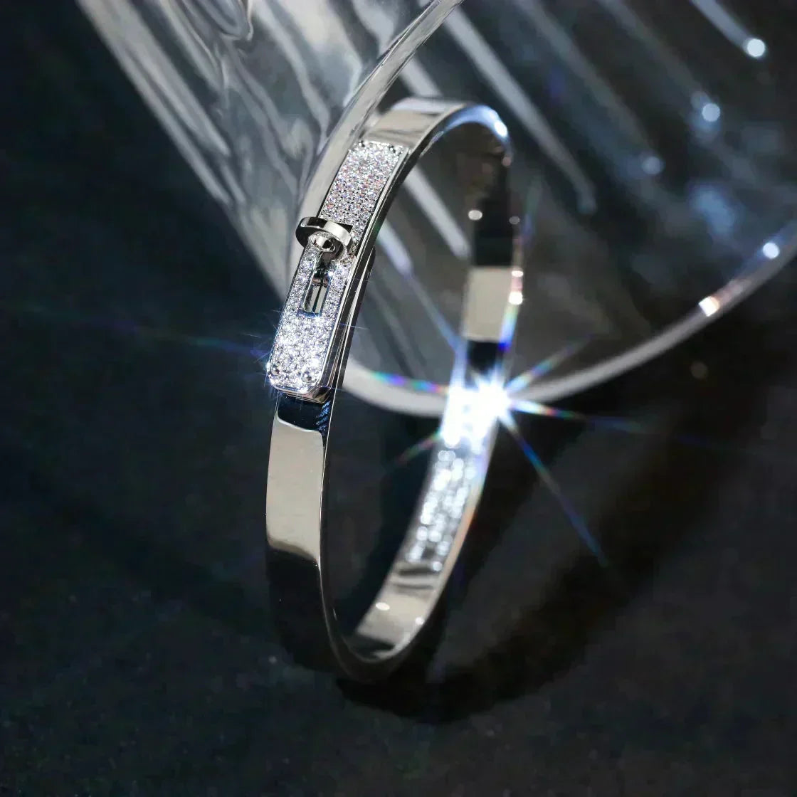 [⭐Aura]KELLY SILVER DIAMOND BRACELET
