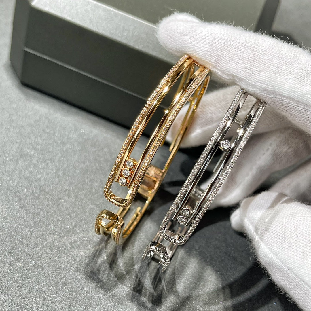 [⭐Aura]MOVE 10TH PAVED DIAMOND BRACELET
