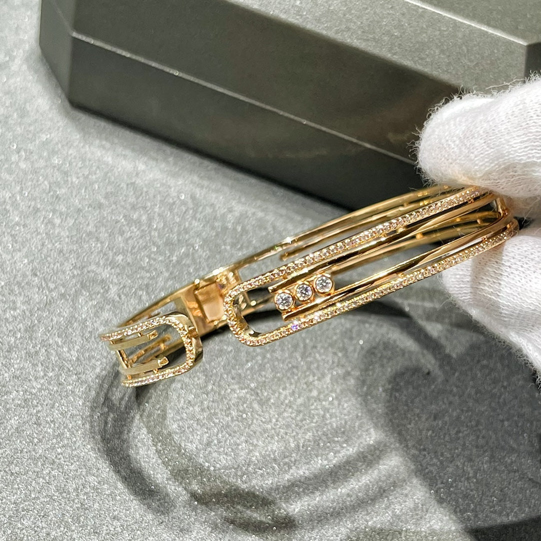 [⭐Aura]MOVE 10TH PAVED DIAMOND BRACELET