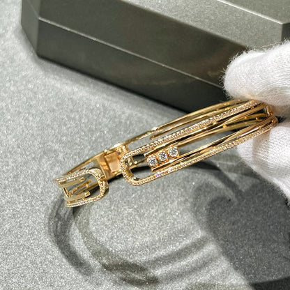 [⭐Aura]MOVE 10TH PAVED DIAMOND BRACELET