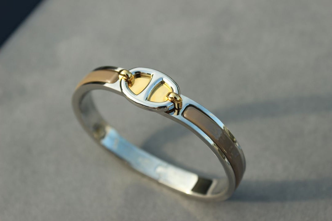 [⭐Aura]CLIC CHAINE SILVER BRACELET