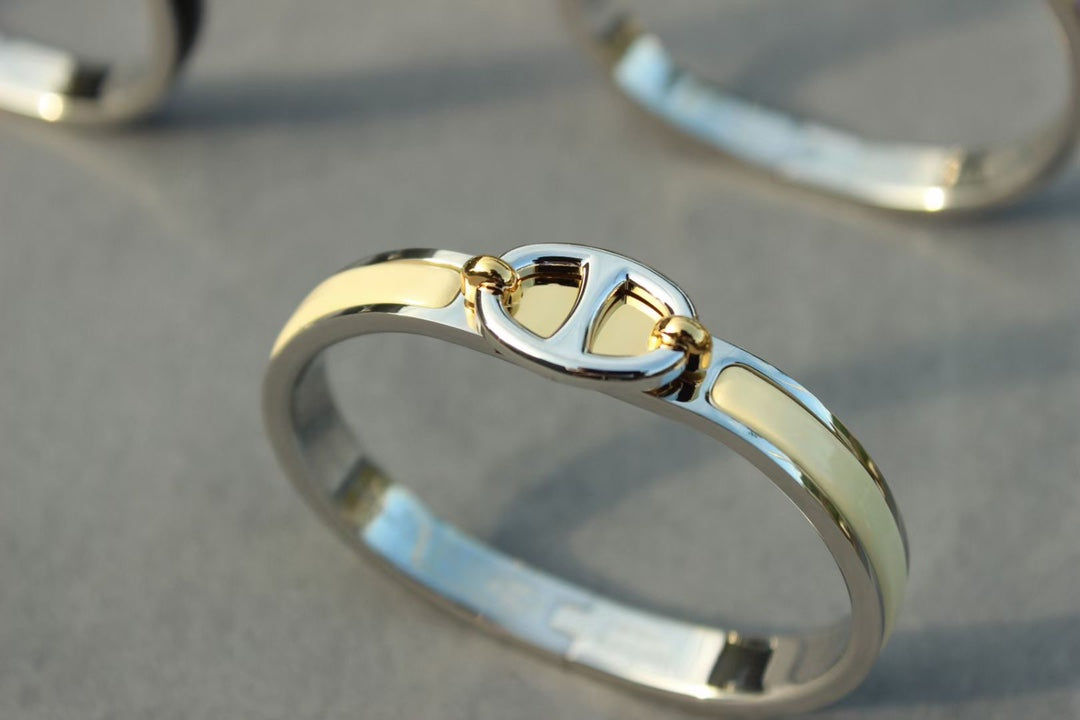 [⭐Aura]CLIC CHAINE SILVER BRACELET