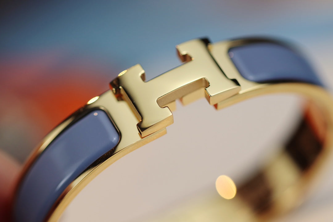 [⭐Aura]H BRACELET 12MM BLUE GRAY