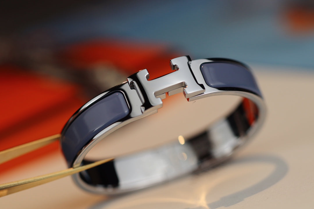 [⭐Aura]H BRACELET 12MM BLUE GRAY