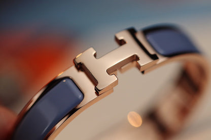 [⭐Aura]H BRACELET 12MM BLUE GRAY
