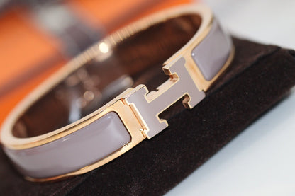 [⭐Aura]H BRACELET 12MM BROWN