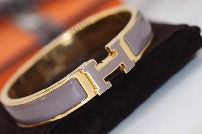 [⭐Aura]H BRACELET 12MM BROWN