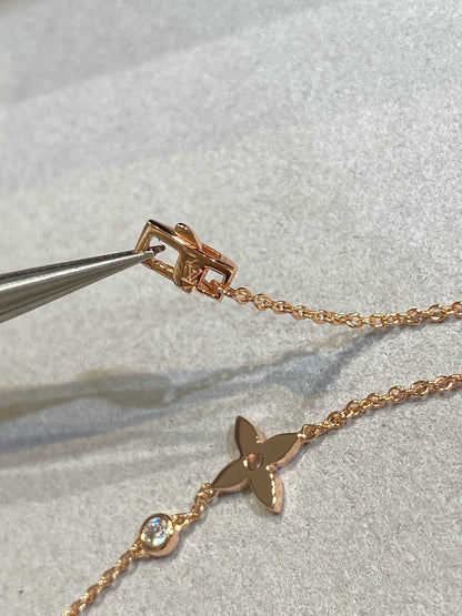 [⭐Aura]STAR DIAMOND PINK GOLD BRACELET