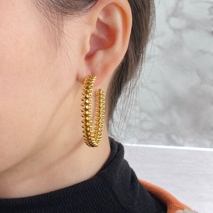 [⭐Aura]CLASH HOOP EARRINGS