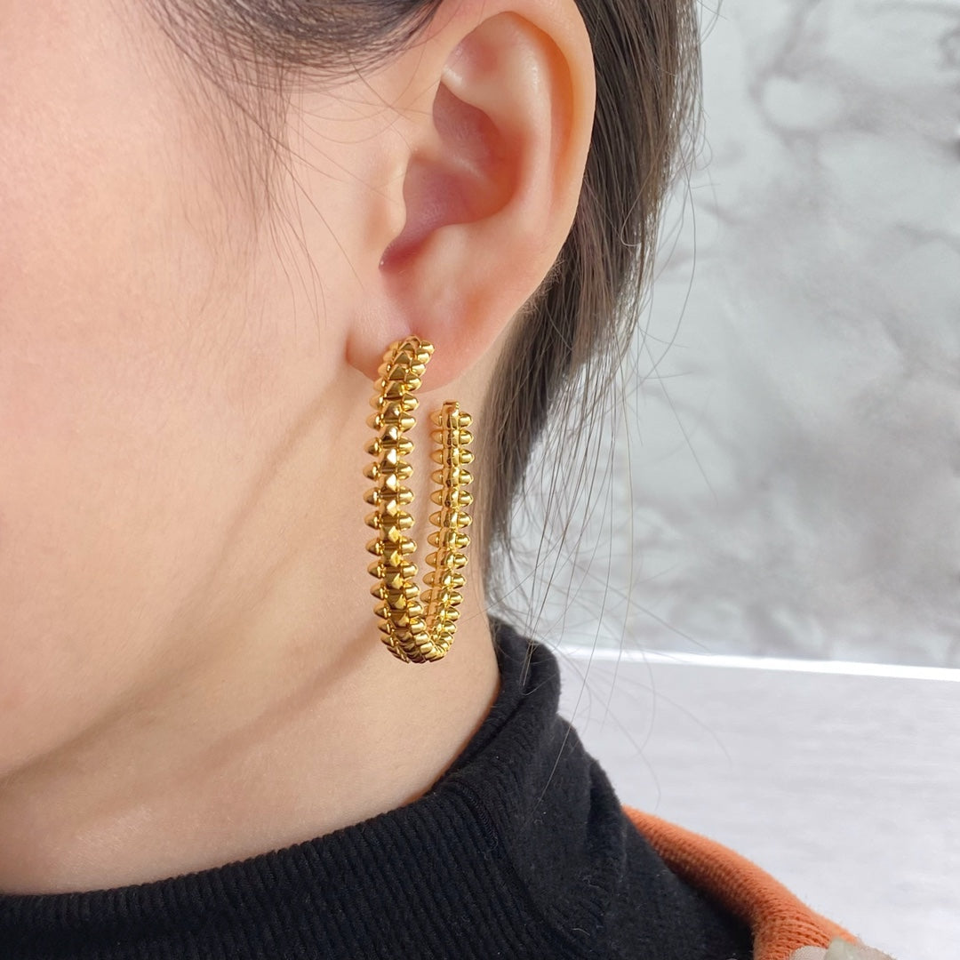 [⭐Aura]CLASH LARGE HOOP EARRINGS