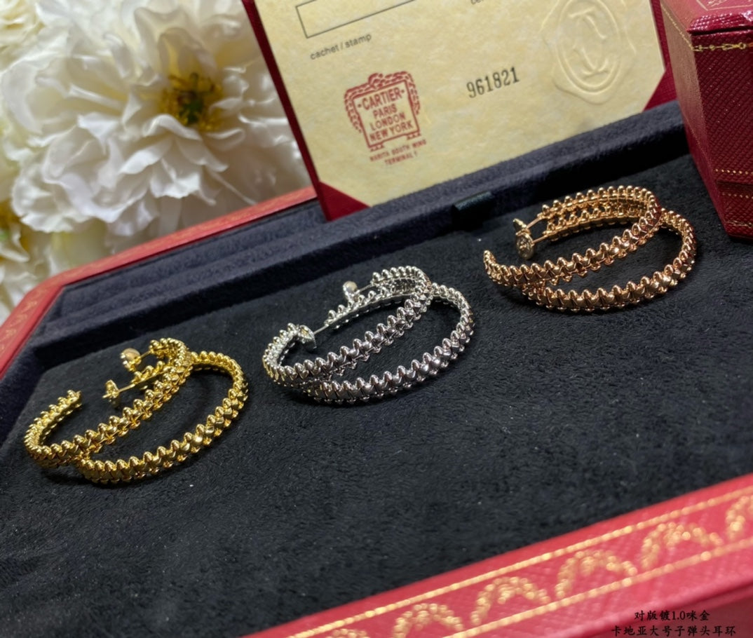 [⭐Aura]CLASH LARGE HOOP EARRINGS