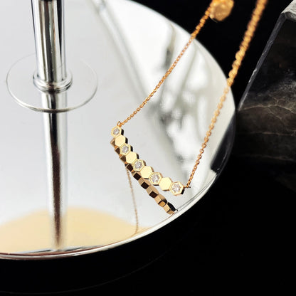 [⭐Aura]BEE MY LOVE DIAMOND NECKLACE