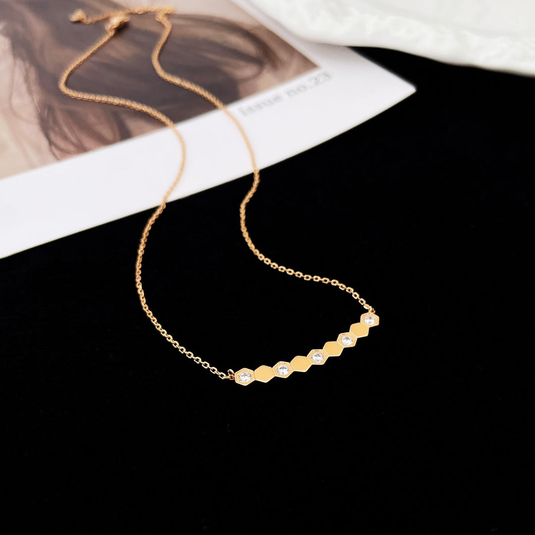 [⭐Aura]BEE MY LOVE DIAMOND NECKLACE