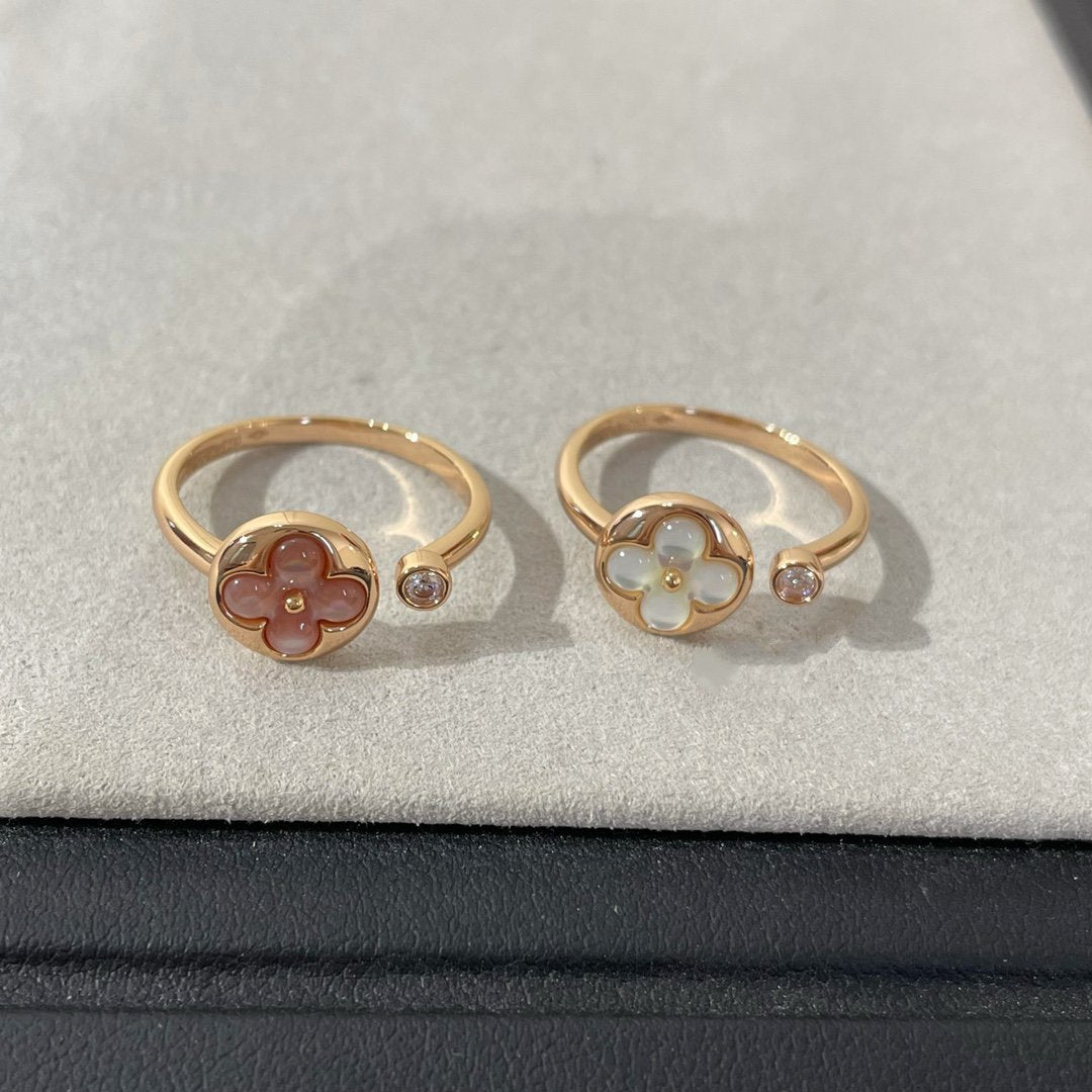 [⭐Aura]SUN 1 DIAMOND PINK MOP RING