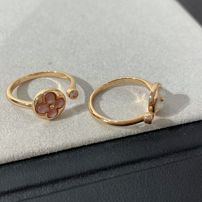 [⭐Aura]SUN 1 DIAMOND PINK MOP RING