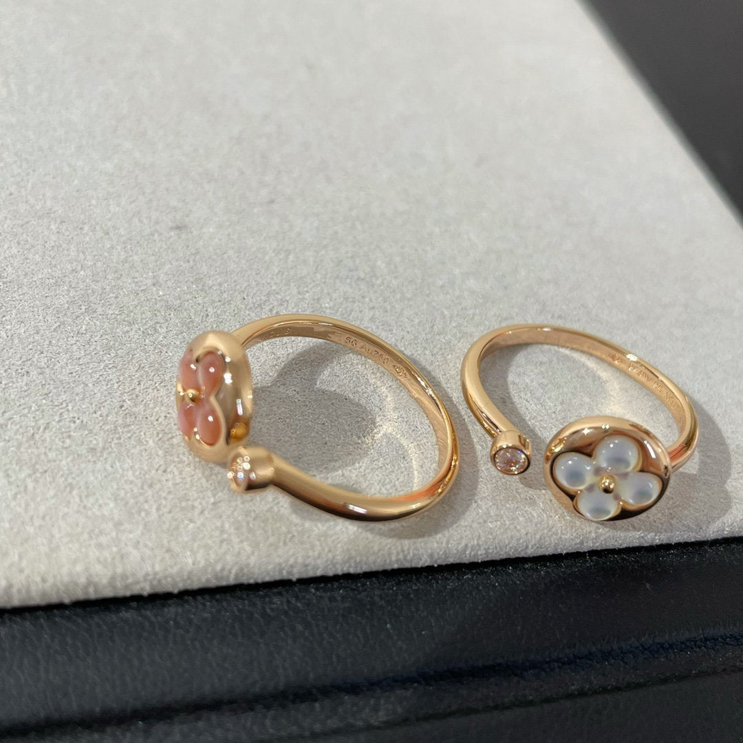 [⭐Aura]SUN 1 DIAMOND PINK MOP RING