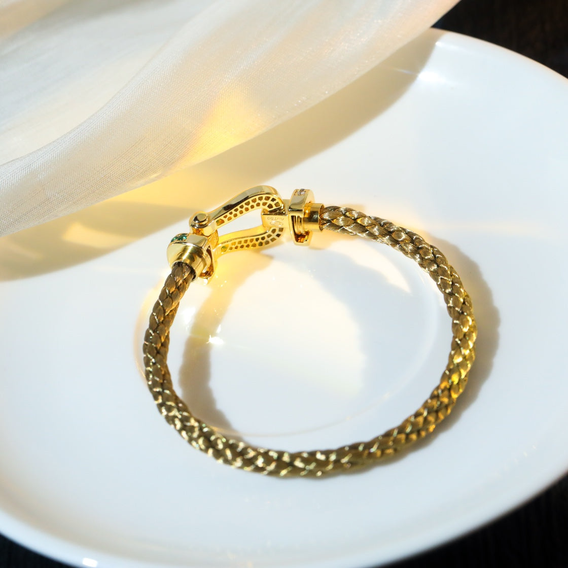 [⭐Aura]FORCE 10 GOLD GREEN DIAMOND PAVED