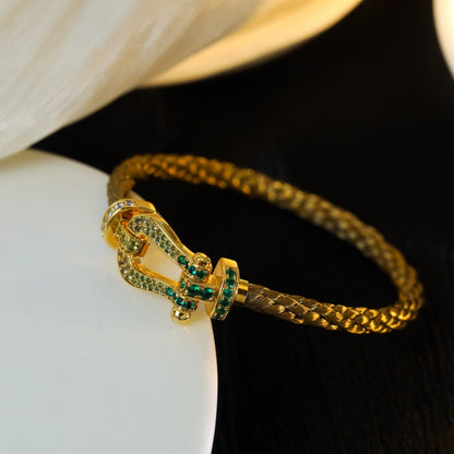 [⭐Aura]FORCE 10 GOLD GREEN DIAMOND PAVED