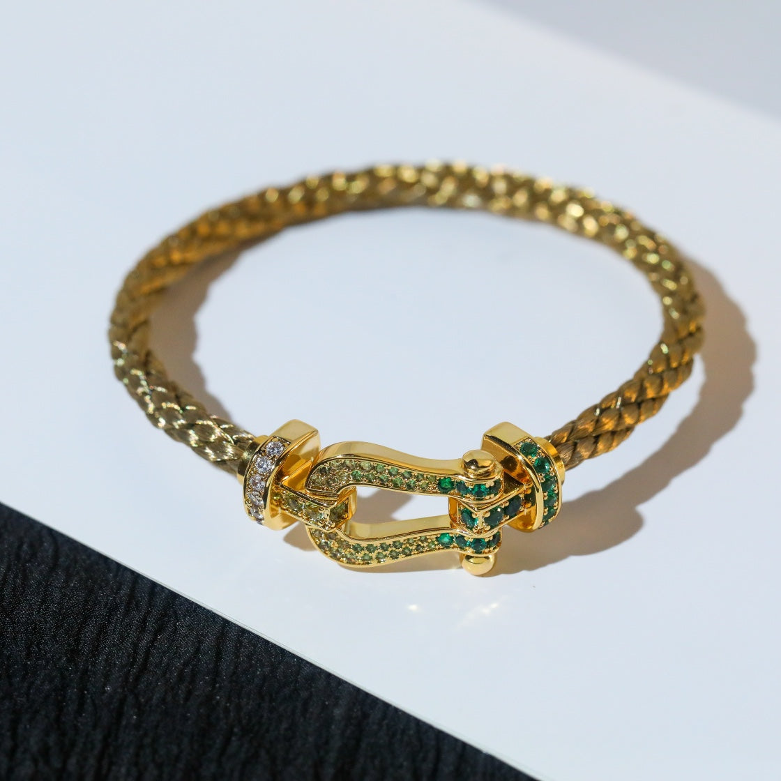 [⭐Aura]FORCE 10 GOLD GREEN DIAMOND PAVED