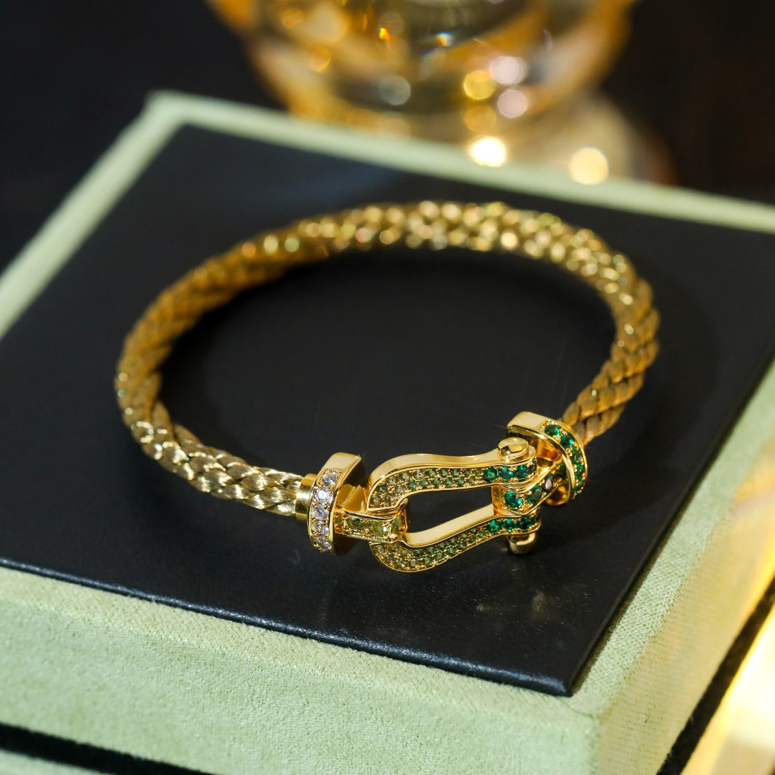 [⭐Aura]FORCE 10 GOLD GREEN DIAMOND PAVED