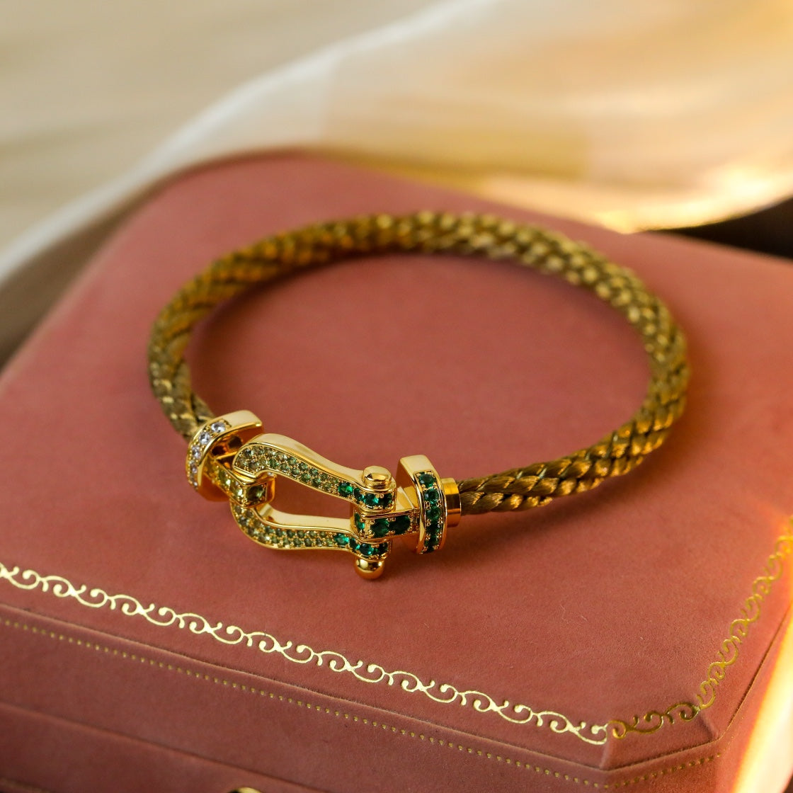 [⭐Aura]FORCE 10 GOLD GREEN DIAMOND PAVED