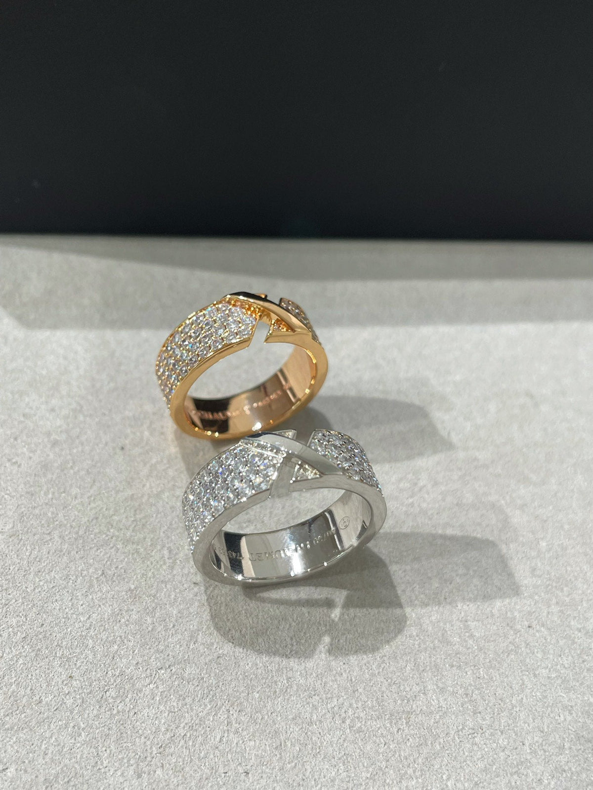 [⭐Aura]LIENS EVIDENCE  DIAMOND PAVED RING