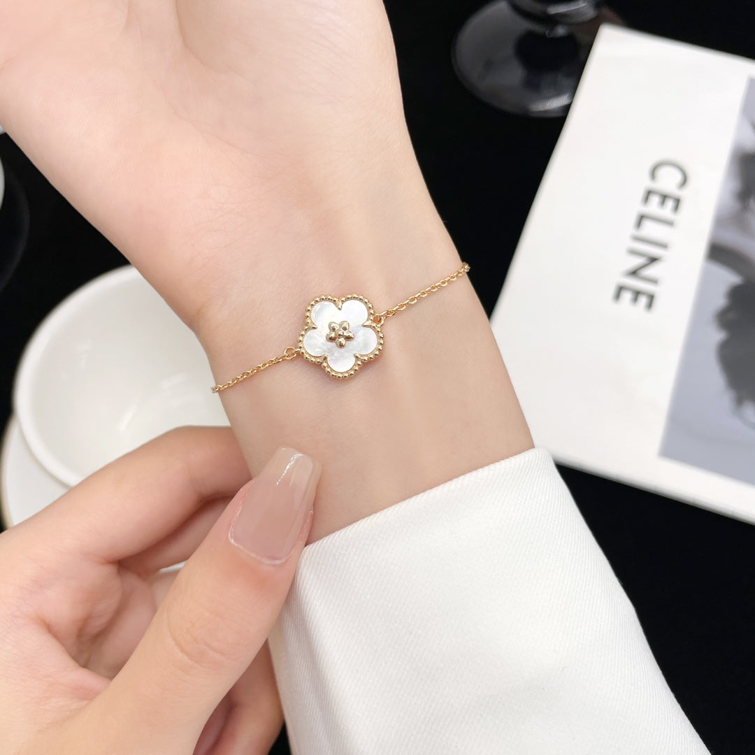 [⭐Aura]LUCKY SPRING ROSE GOLD MOP BRACELET