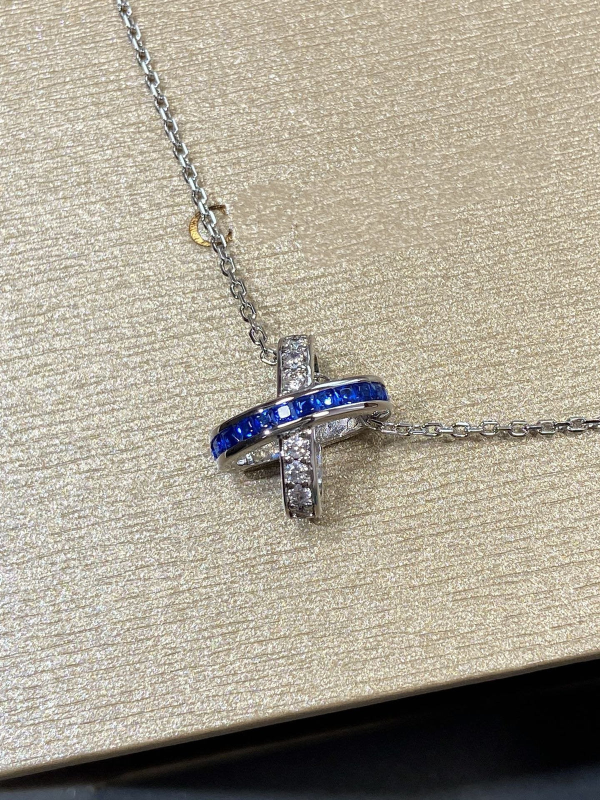 [⭐Aura]LIENS DIAMOND SILVER NECKLACE