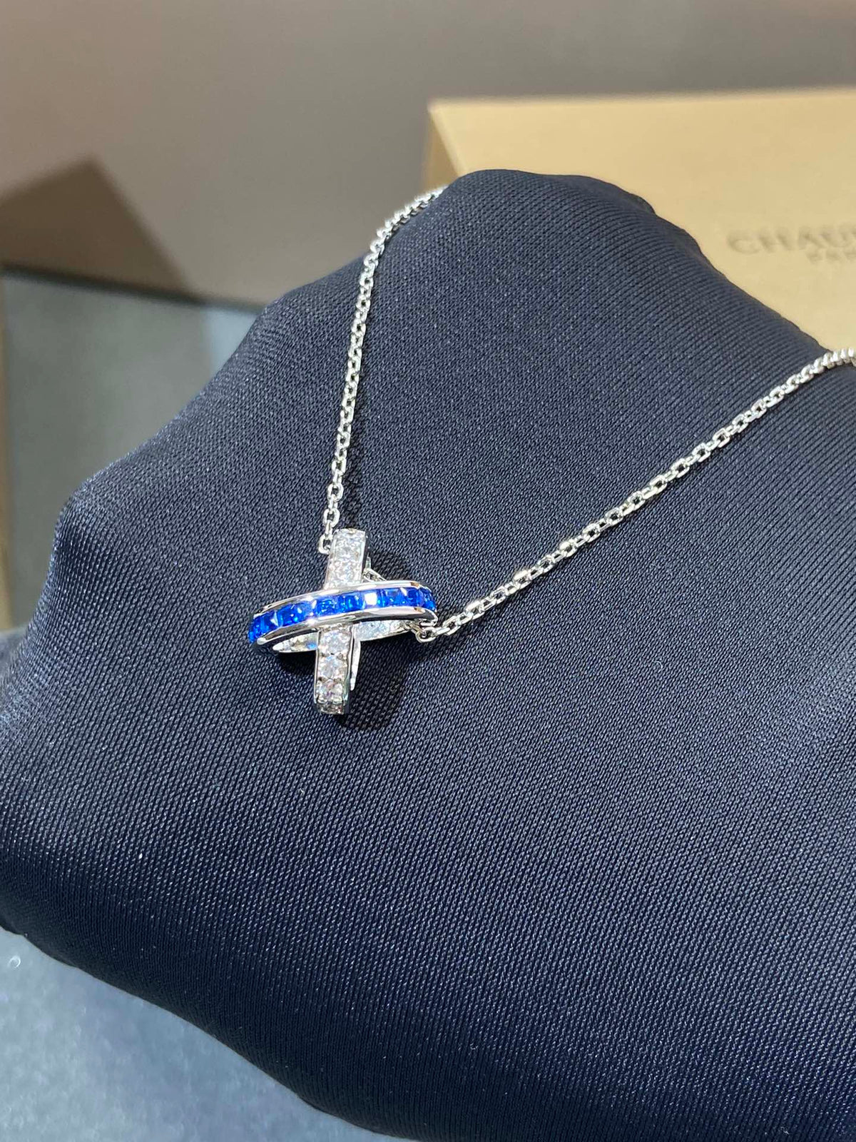 [⭐Aura]LIENS DIAMOND SILVER NECKLACE