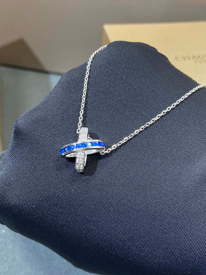 [⭐Aura]LIENS DIAMOND SILVER NECKLACE