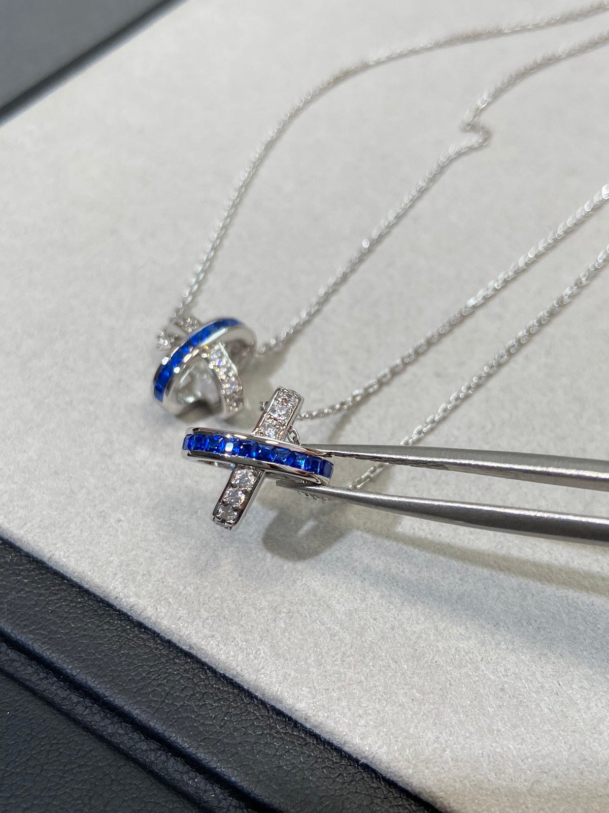 [⭐Aura]LIENS DIAMOND SILVER NECKLACE