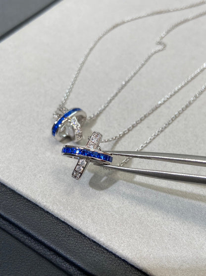[⭐Aura]LIENS DIAMOND SILVER NECKLACE