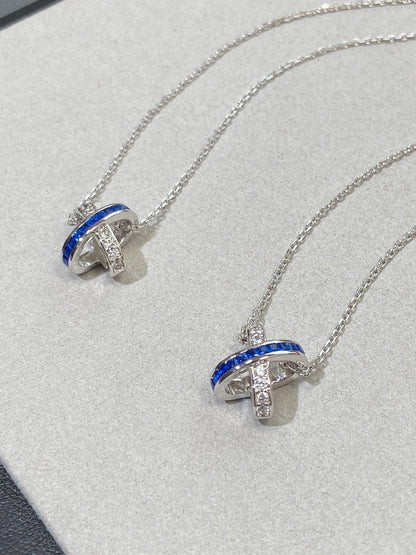 [⭐Aura]LIENS DIAMOND SILVER NECKLACE