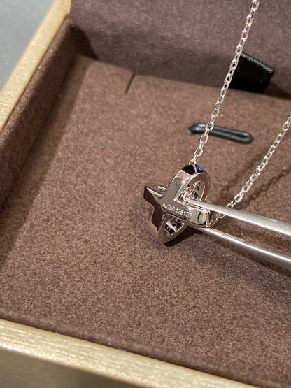 [⭐Aura]LIENS DIAMOND SILVER NECKLACE