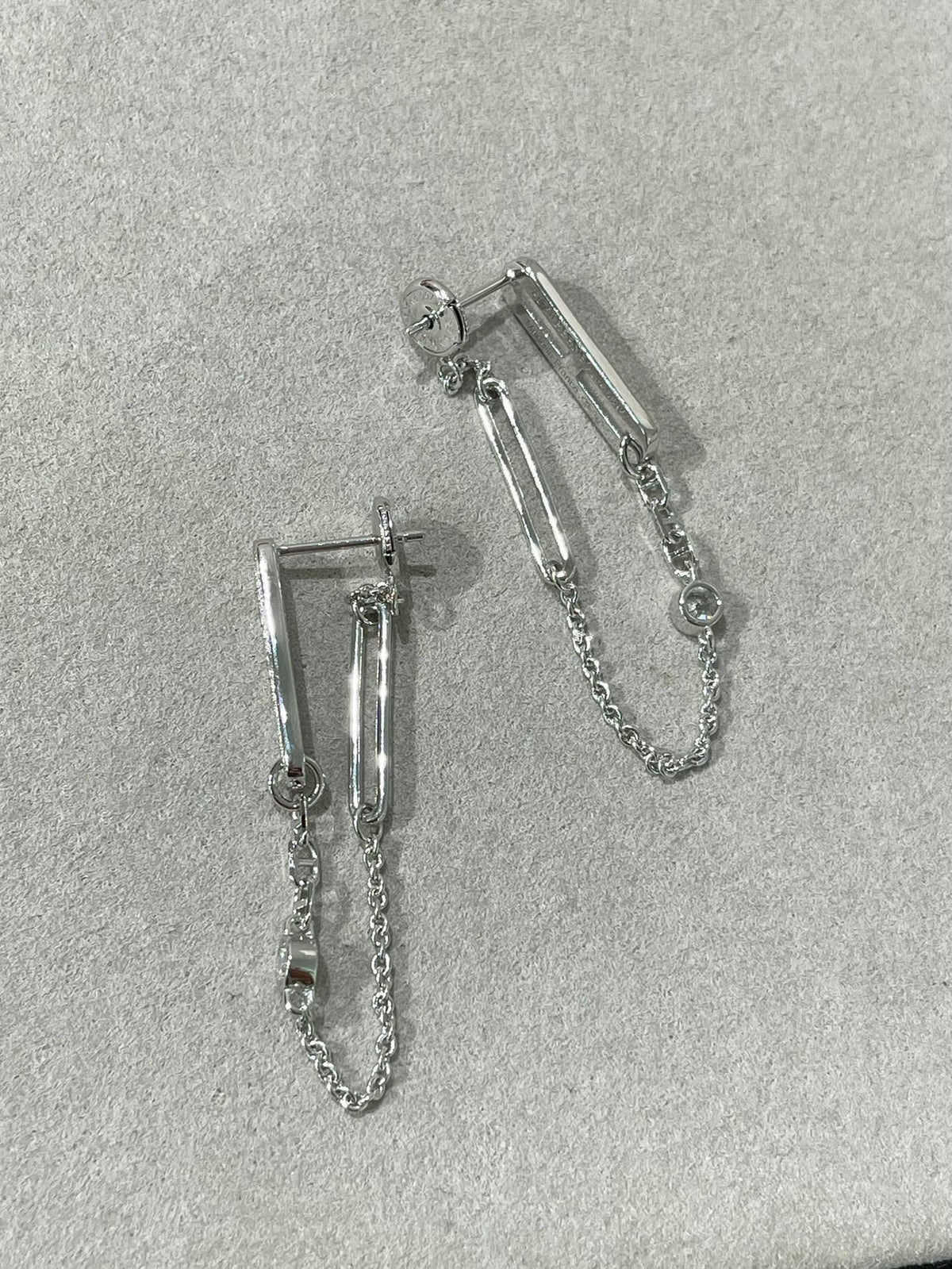 [⭐Aura]CHAINE CHAOS DIAMOND DROP EARRINGS