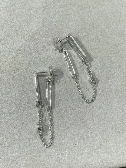 [⭐Aura]CHAINE CHAOS DIAMOND DROP EARRINGS