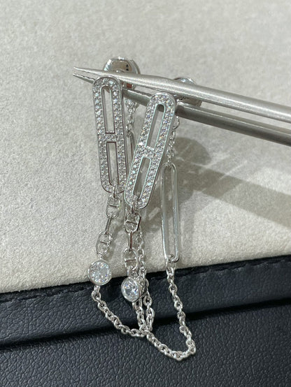 [⭐Aura]CHAINE CHAOS DIAMOND DROP EARRINGS
