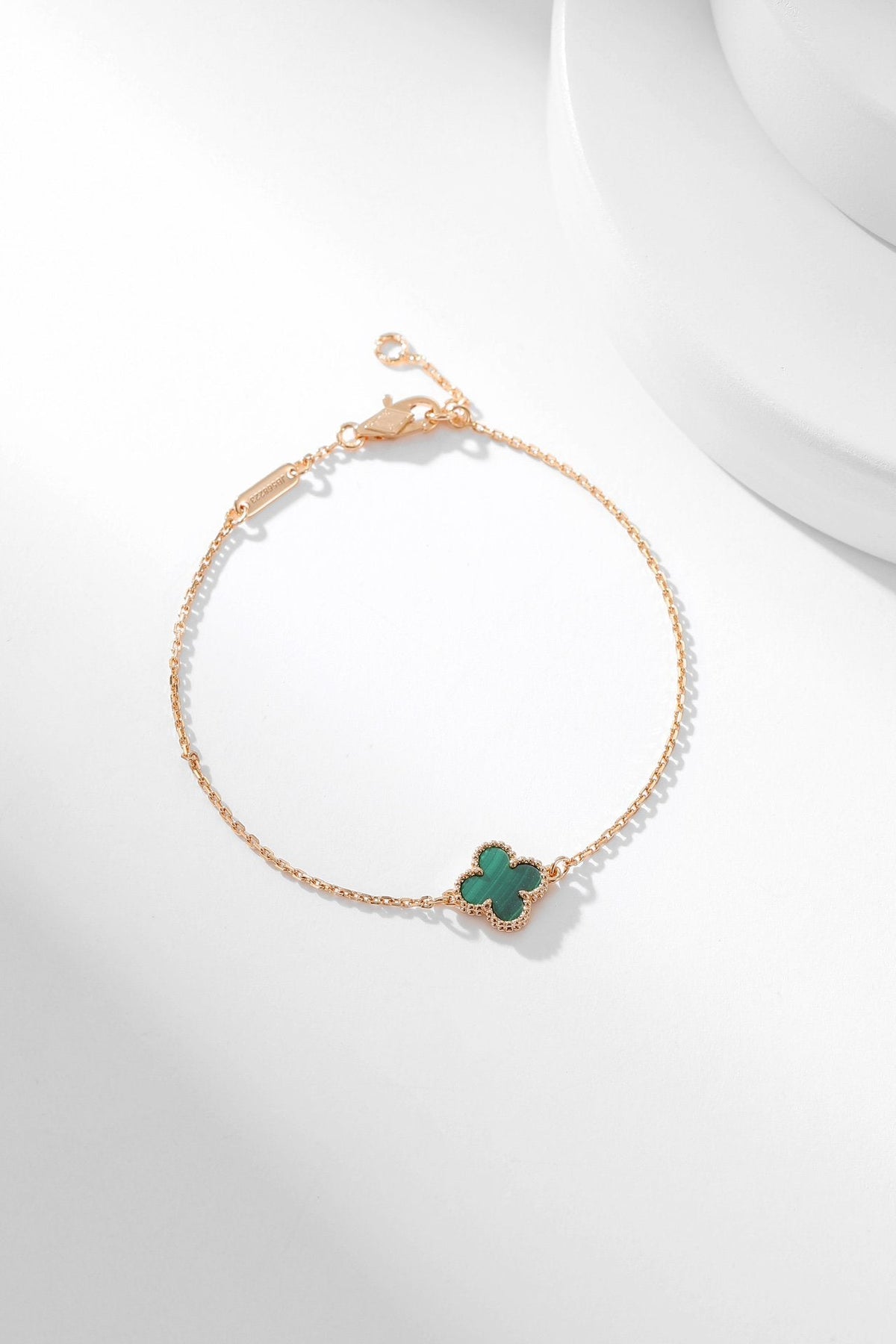 [⭐Aura]CLOVER BRACELET MALACHITE 1 MOTIF