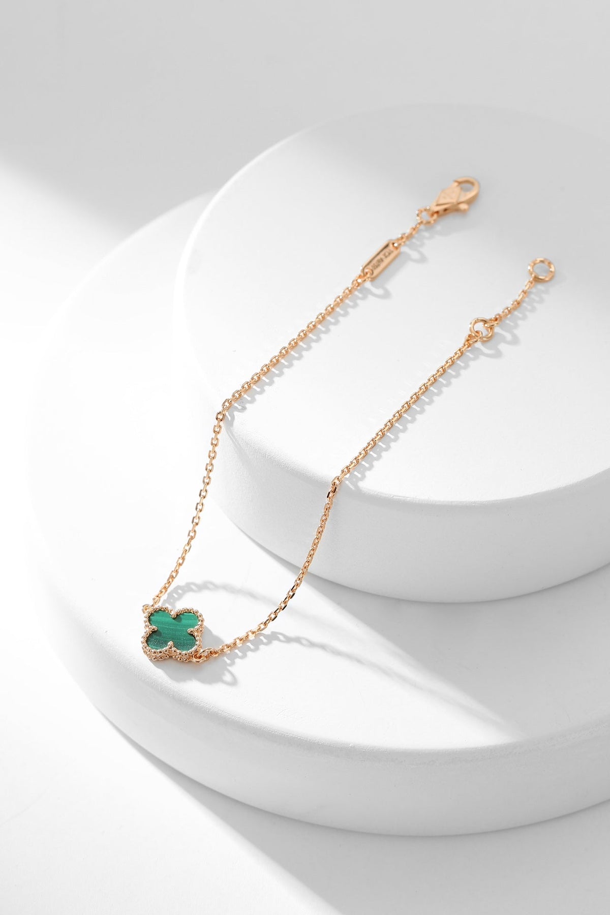 [⭐Aura]CLOVER BRACELET MALACHITE 1 MOTIF