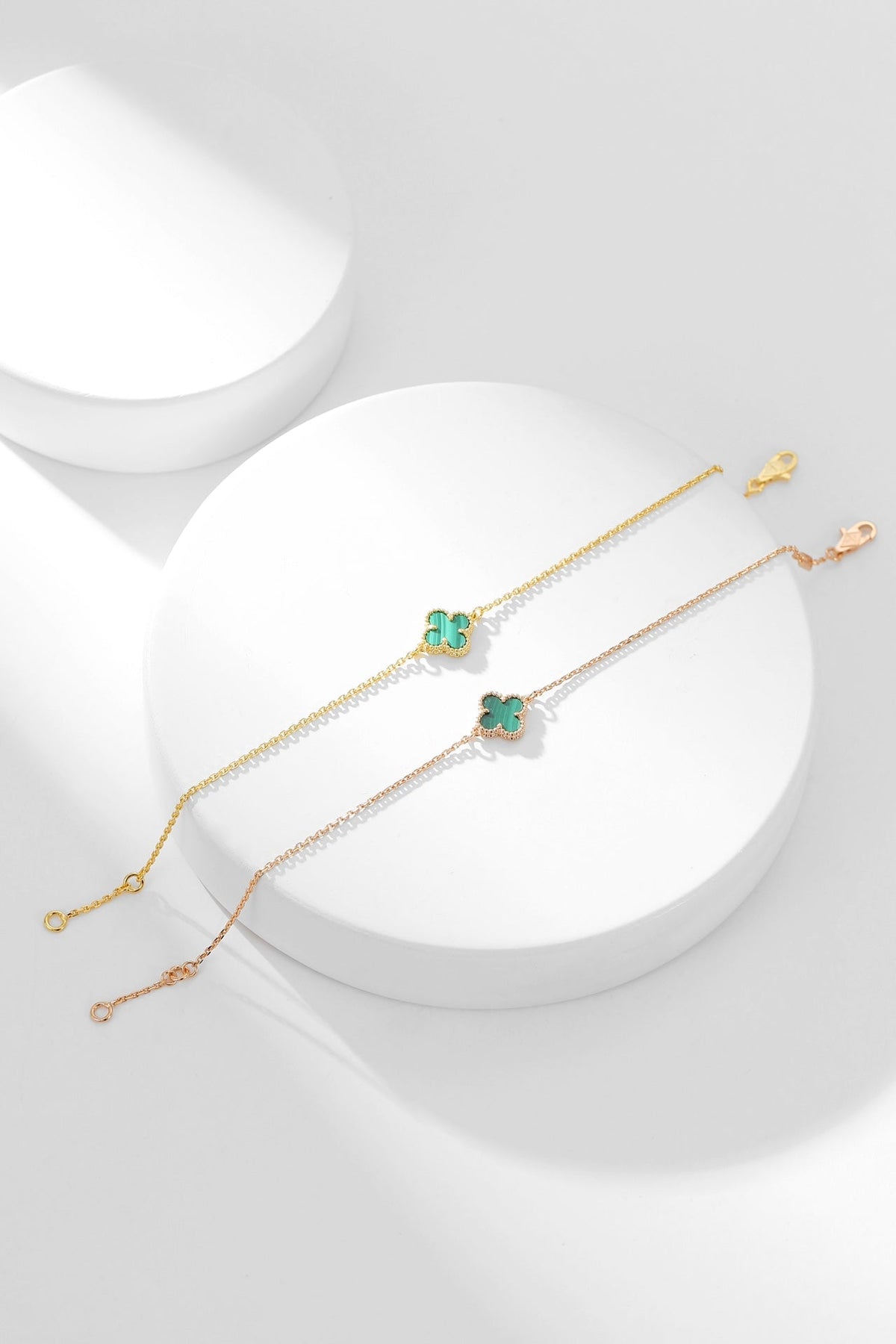 [⭐Aura]CLOVER BRACELET MALACHITE 1 MOTIF