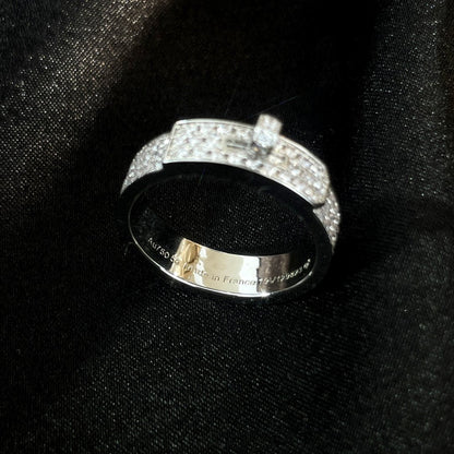 [⭐Aura]KELLY SILVER DIAMOND RING