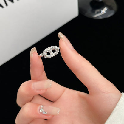 [⭐Aura]RONDE SMALL SILVER DIAMOND RING