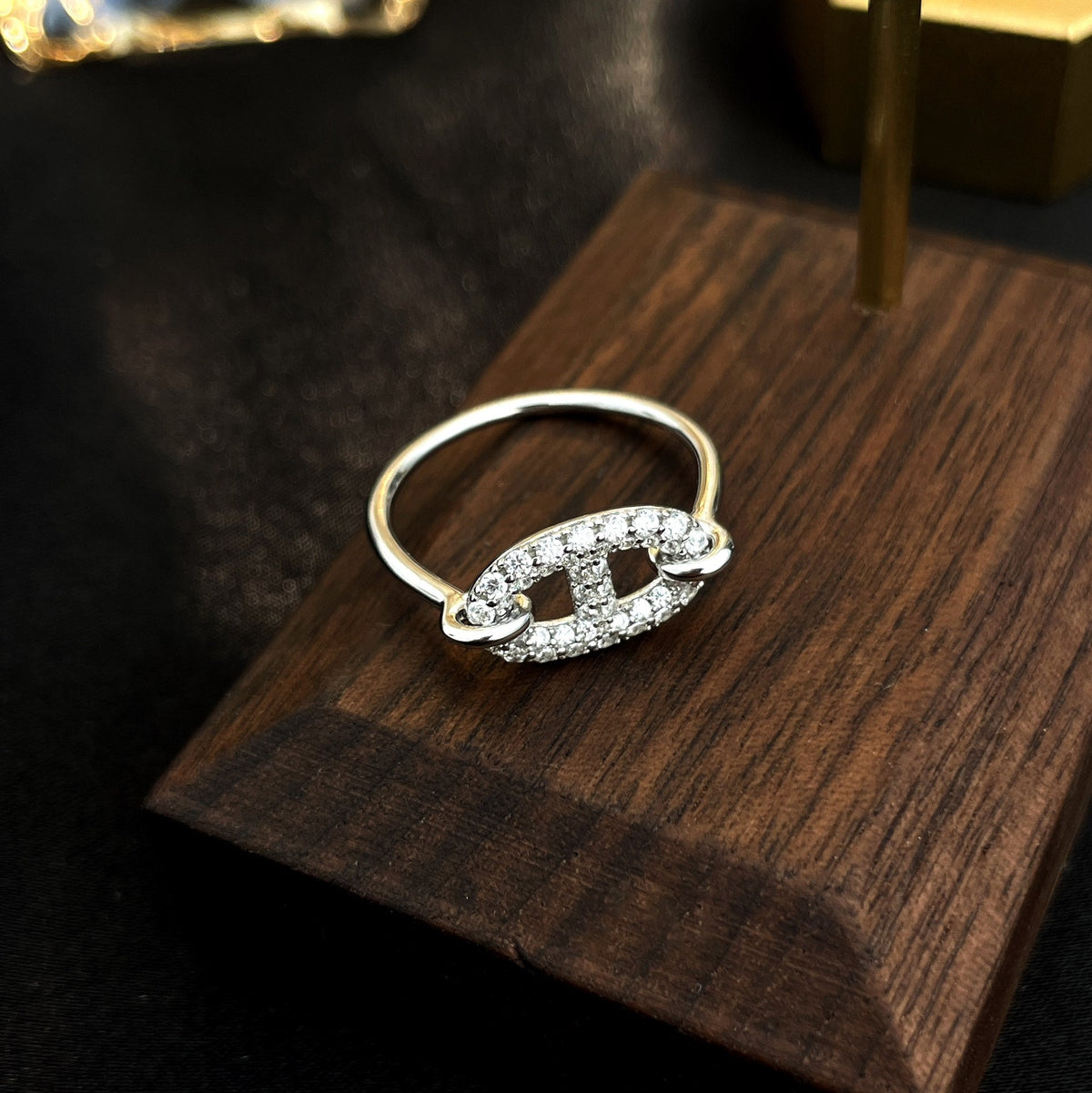 [⭐Aura]RONDE SMALL SILVER DIAMOND RING