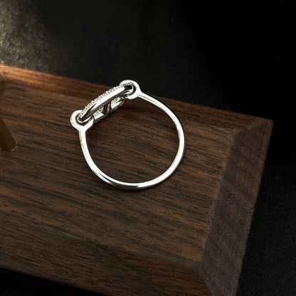 [⭐Aura]RONDE SMALL SILVER DIAMOND RING