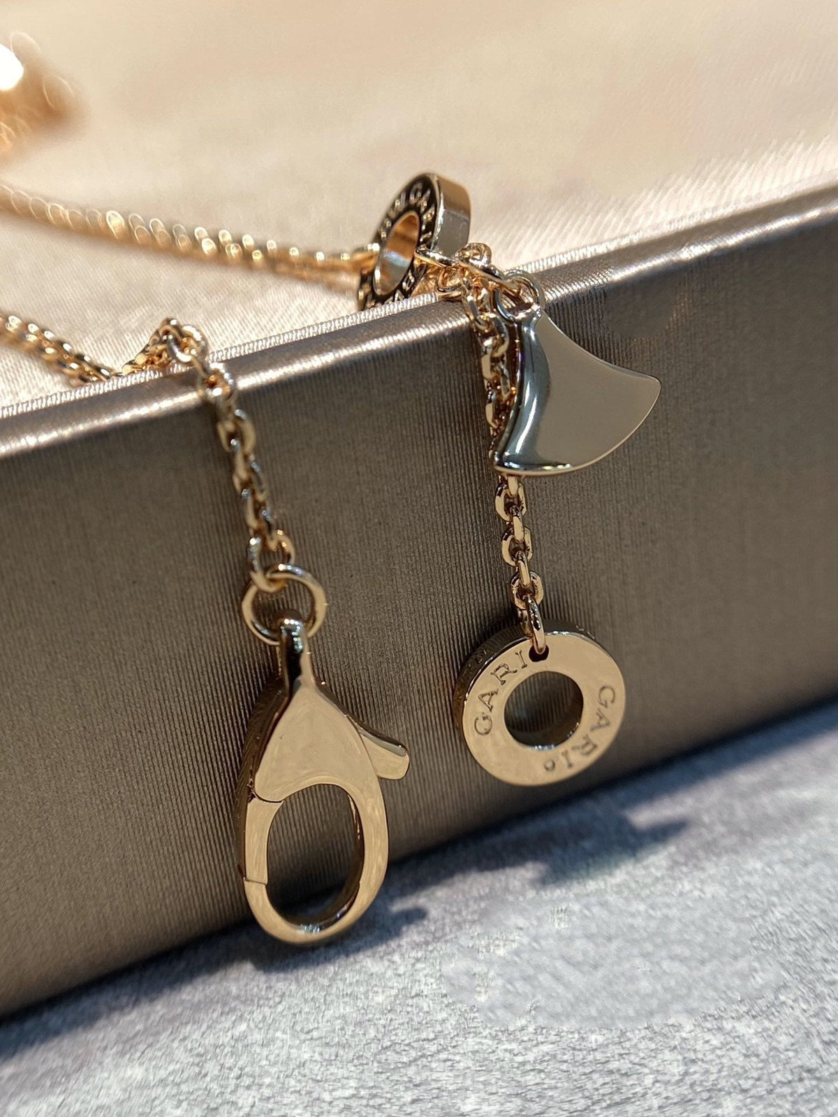[⭐Aura]DREAM MOP DIAMOND PAVED PINK GOLD NECKLACE